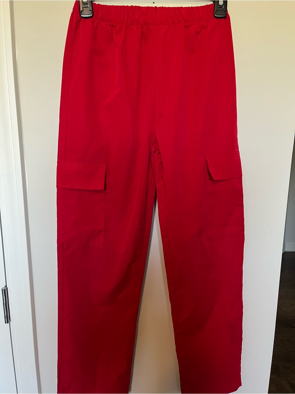 SHEIN Bright Red Cargo Pants for Boys